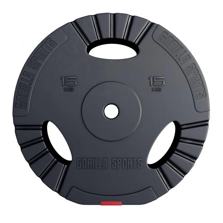 Disco de pesas de vinilo con triple agarre 1,25 -15kg: imagen 5