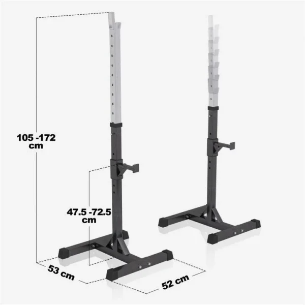 Rack de Sentadillas con Soporte para Barra Ajustable