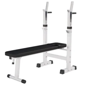 Banco de Musculación con Soporte para Barra Ajustable