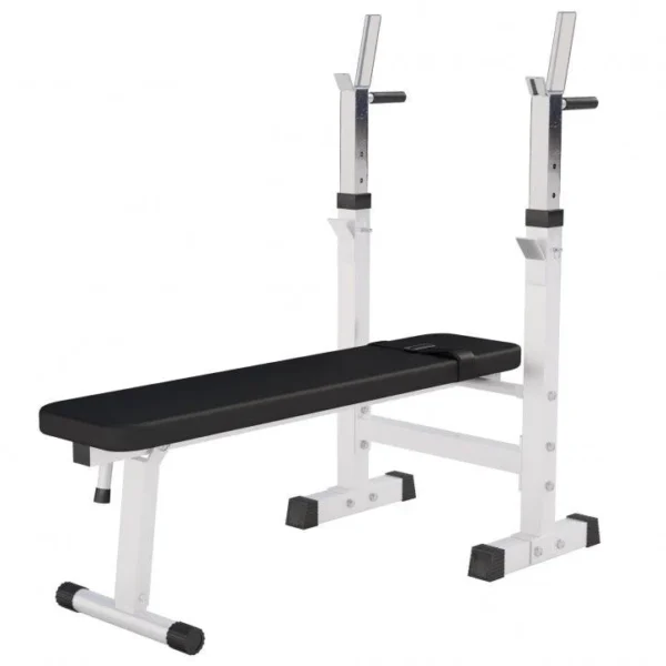 Banco de Musculación con Soporte para Barra Ajustable