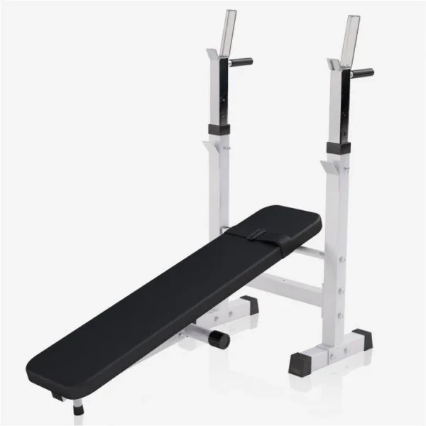 Banco de Musculación con Soporte para Barra Ajustable