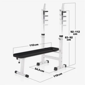 Banco de Musculación con Soporte para Barra Ajustable: imagen 5